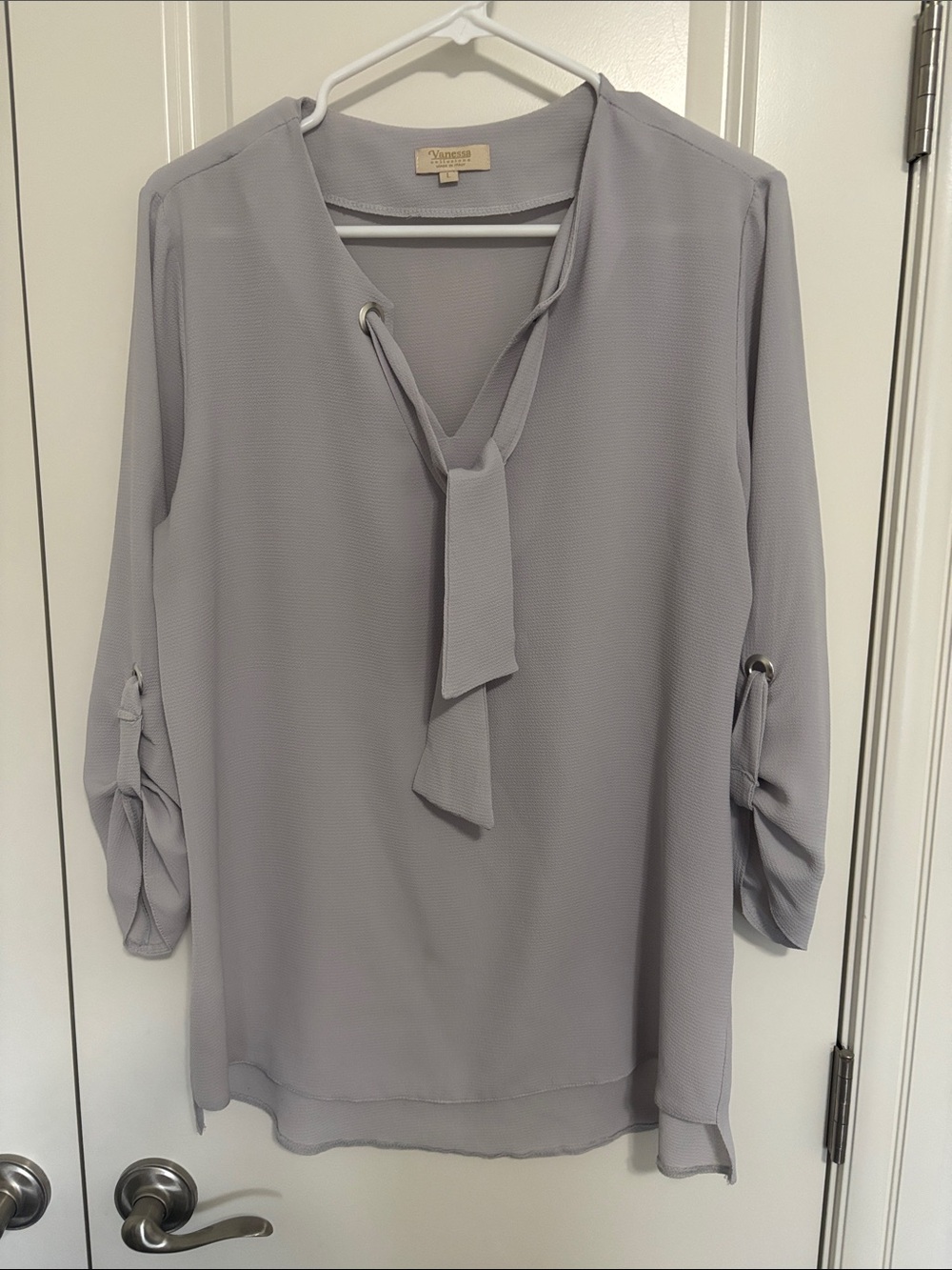Vanessa Tie-Neck Blouse
